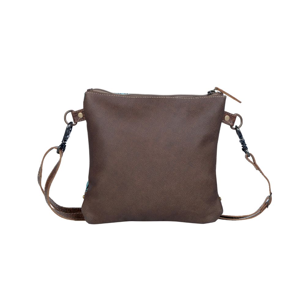 Western Leather Embossed Crossbody Handbag