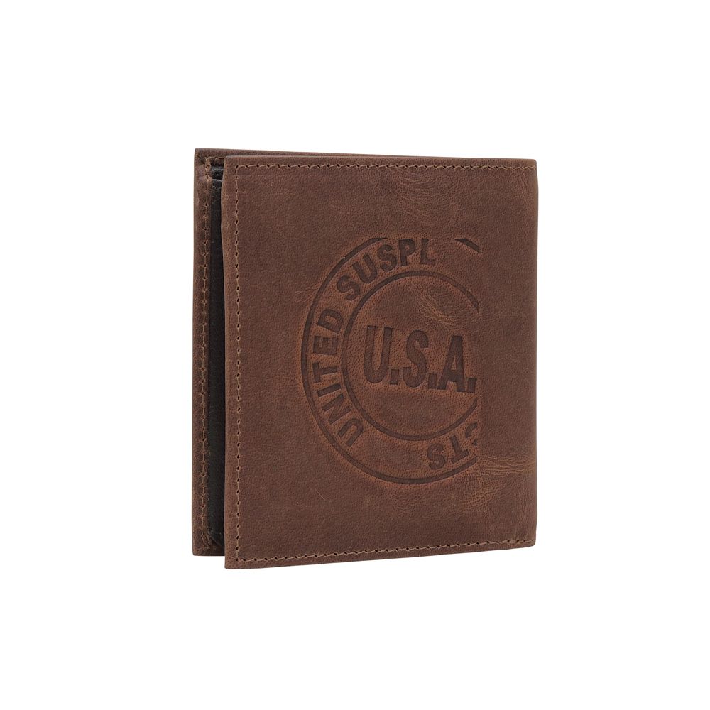 Western  Leather  Bi Fold Wallet