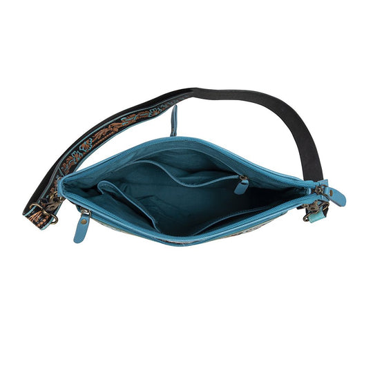 Western Hide & Genuine Tooled Leather Crossbody