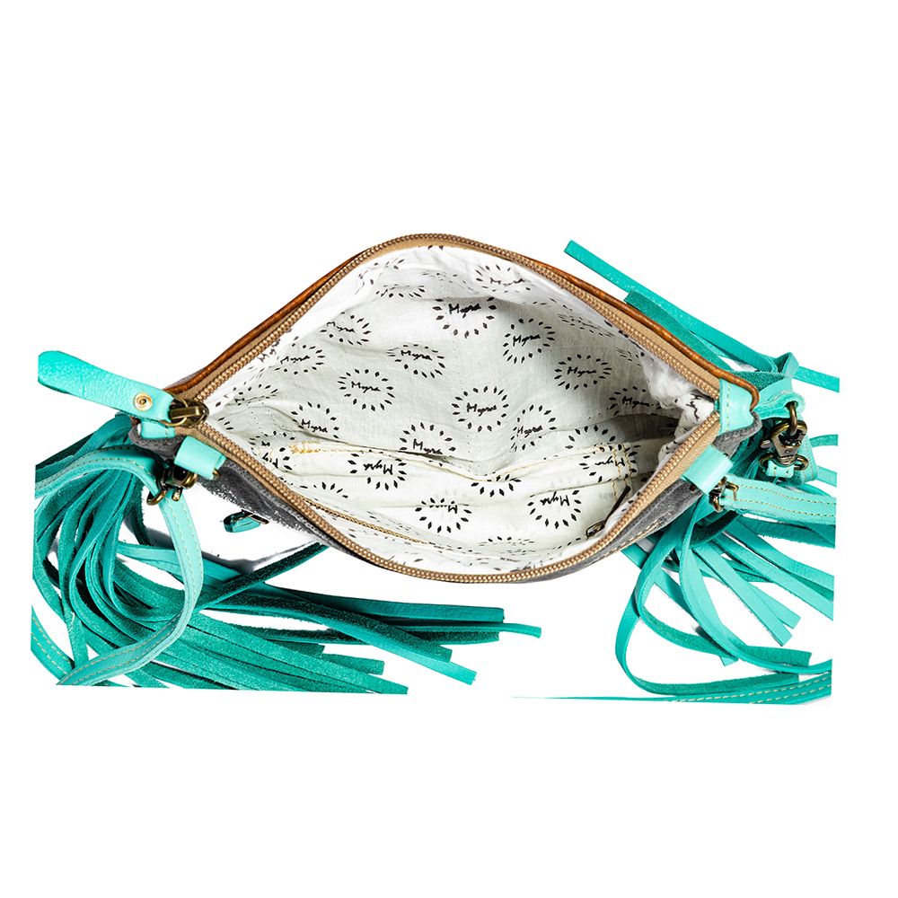Western Hide Recycled Canvas Crossbody Handbag