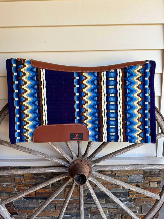Western Saddle Pad Woven Wool Felt Contour 34 x 38