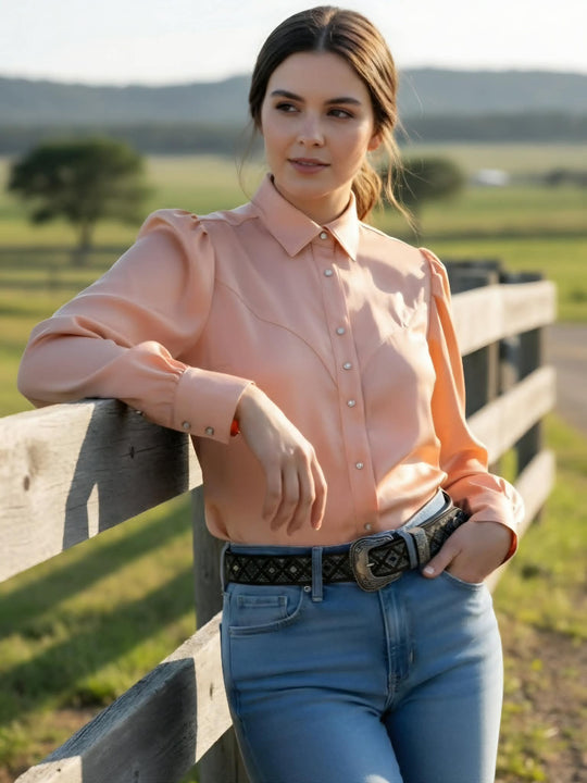 Wrangler Scarlet Western Arena Shirt