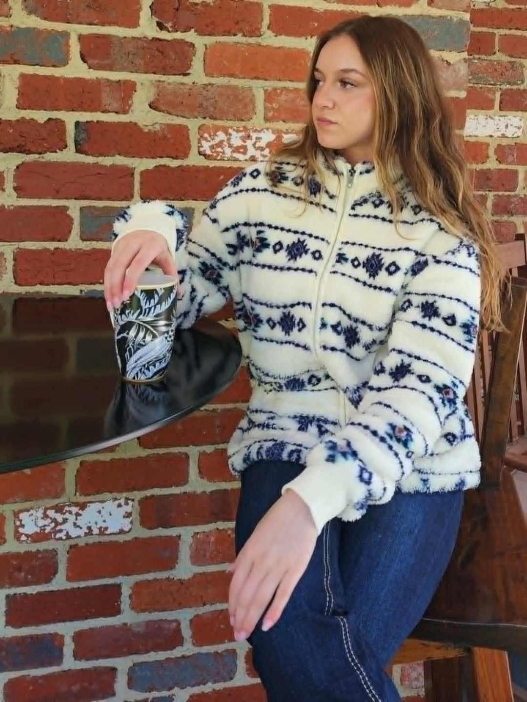 Pure Western Ladies Sharna Jacket Aztec print