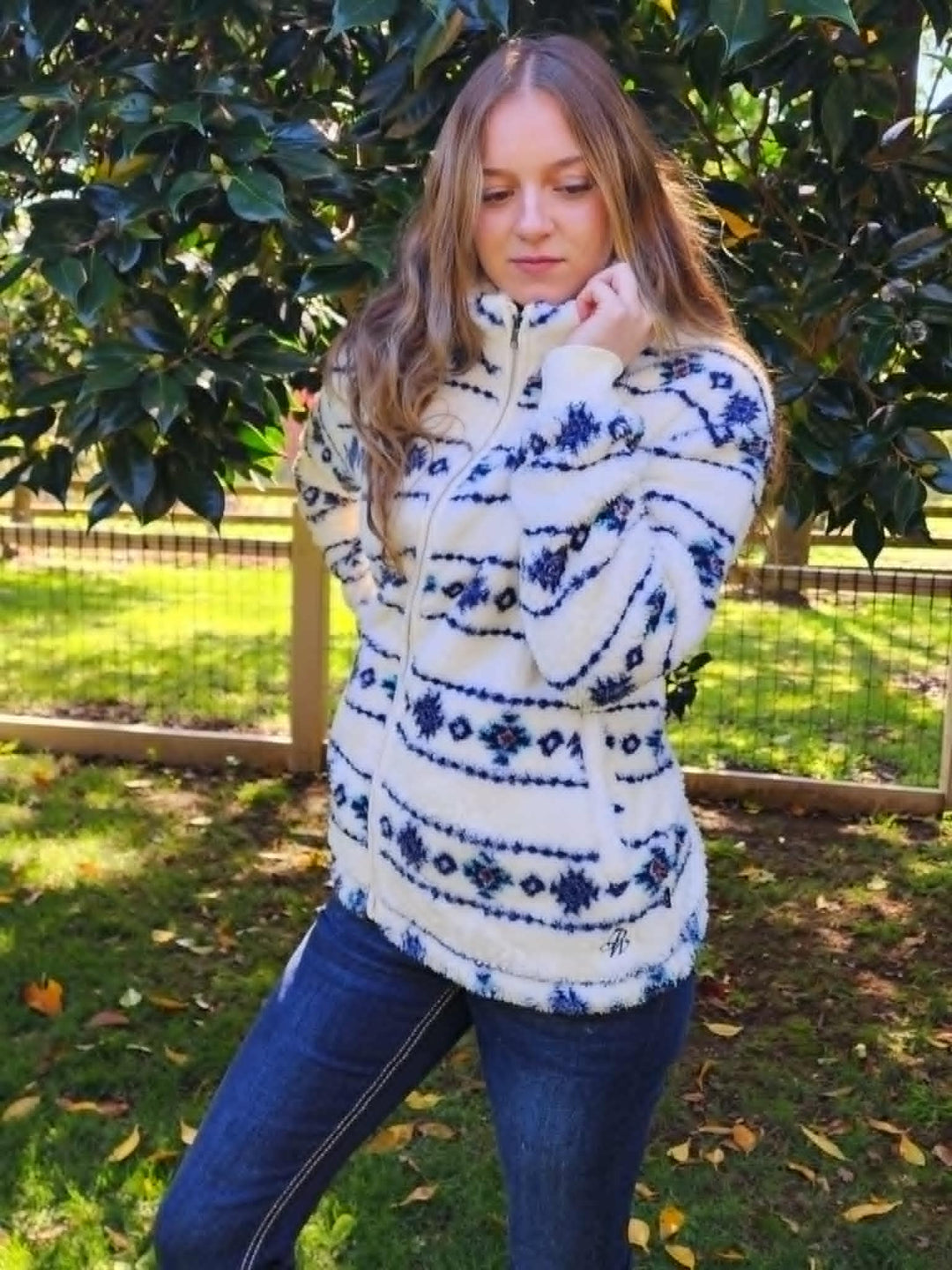 Pure Western Ladies Sharna Jacket Aztec print