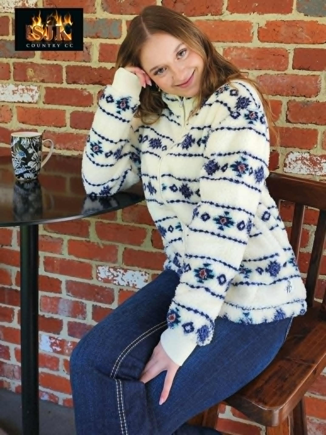 Pure Western Ladies Sharna Jacket Aztec print