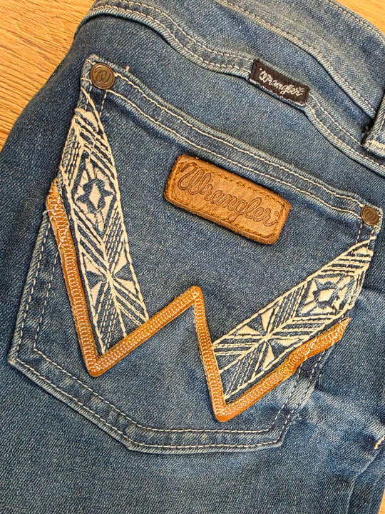 Wrangler Retro Mae Blaine Stretch Jeans 34" Leg  USA 1