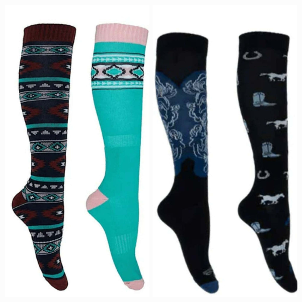 Thomas Cook 3 pack Western Tall Riding Socks Ladies 8 - 11