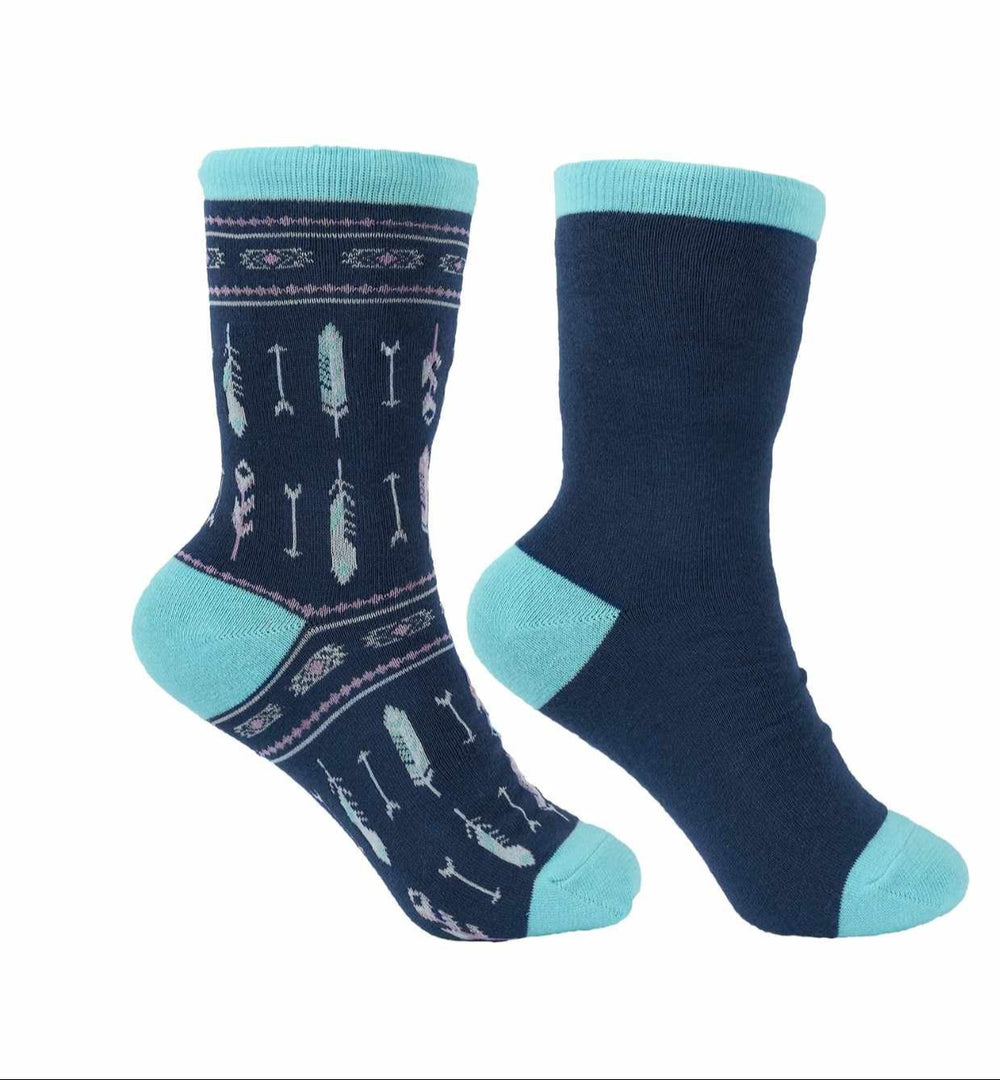 Thomas Cook Assorted Western Theme Socks Ladies 8 - 11