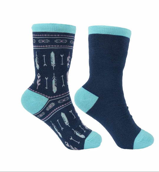 Thomas Cook Assorted Western Theme Socks Ladies 8 - 11