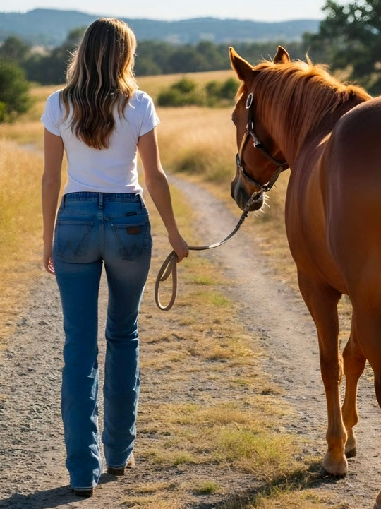 Wrangler Willow Sophia Stretch Riding Jeans 34" Leg