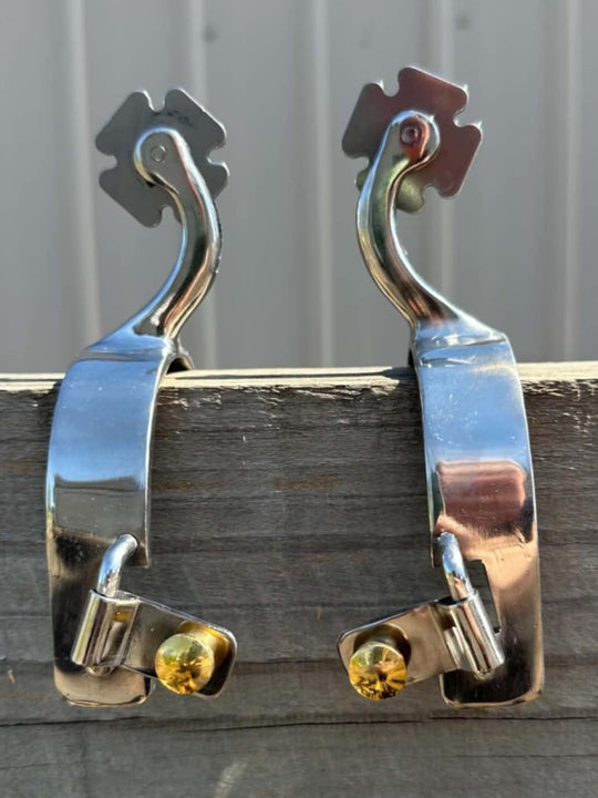 Spurs -  Stainless Show Spur Set Ladies Size
