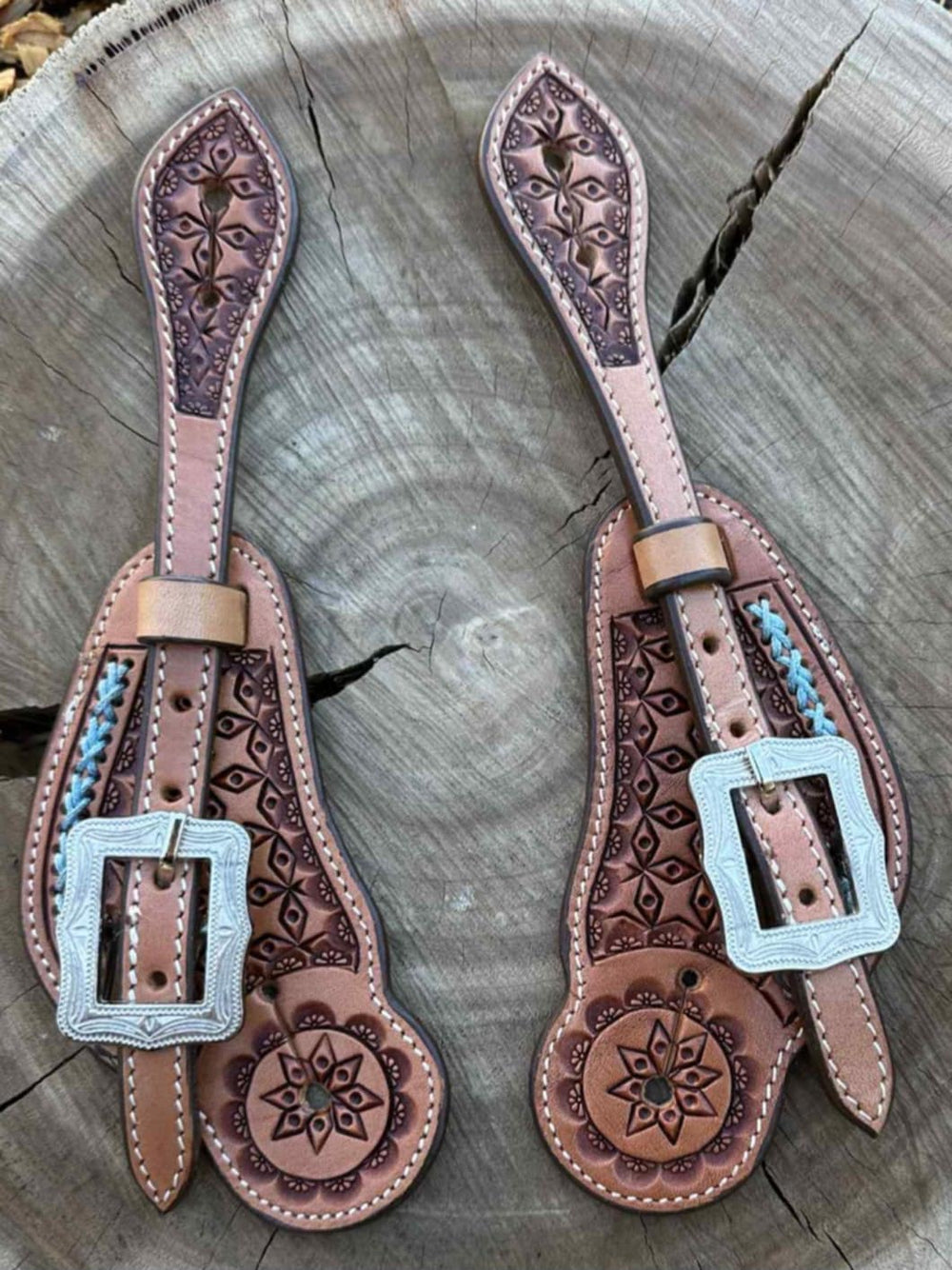Strap -  Leather Ladies Buckaroo Spur Strap  SIERRA