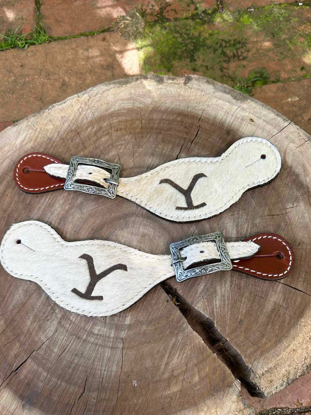 Straps -  Ladies Hide Y Brand Spur Straps Fancy Buckles