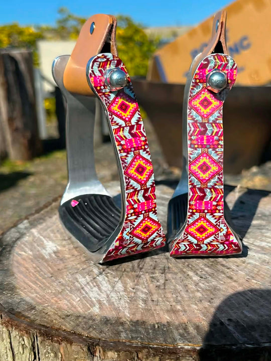 Stirrups - Youth Stirrup Set Southwestern