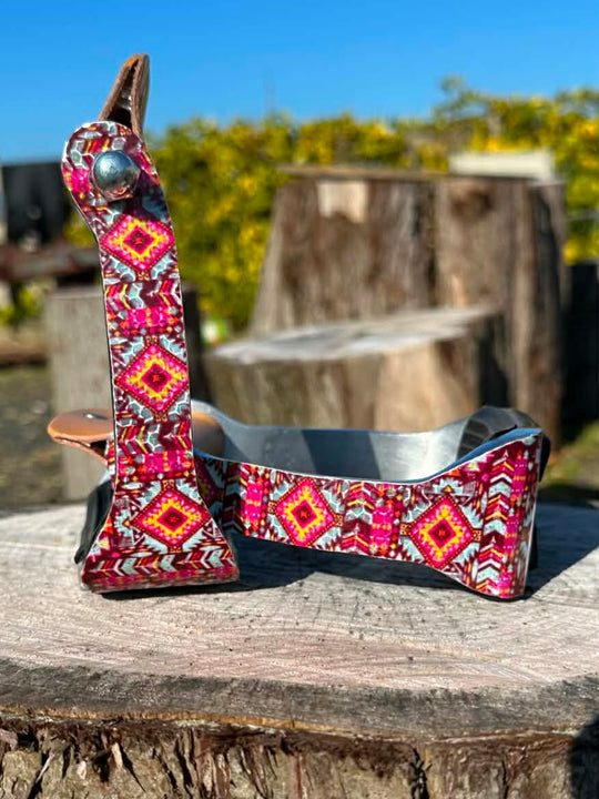 Stirrups - Youth Stirrup Set Southwestern