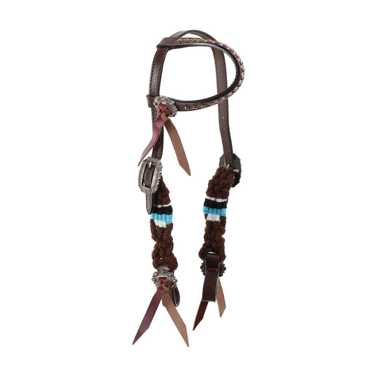 Western Tack Set - PONY Mohair One Ear Bridle and Matching Breastplate