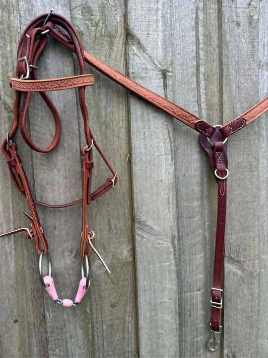 Western Weaver Tack Set Bridle Browband  Breastcollar Set - DISPLAY
