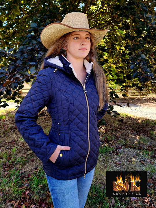 Thomas Cook Peta Quilted Jacket Dark Navy