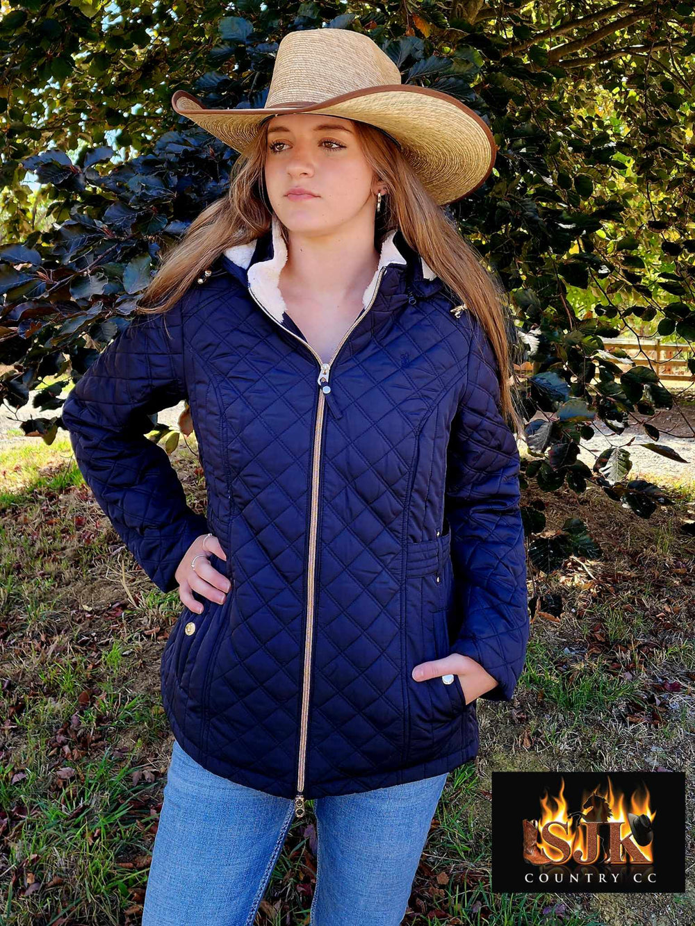 Thomas Cook Peta Quilted Jacket Dark Navy