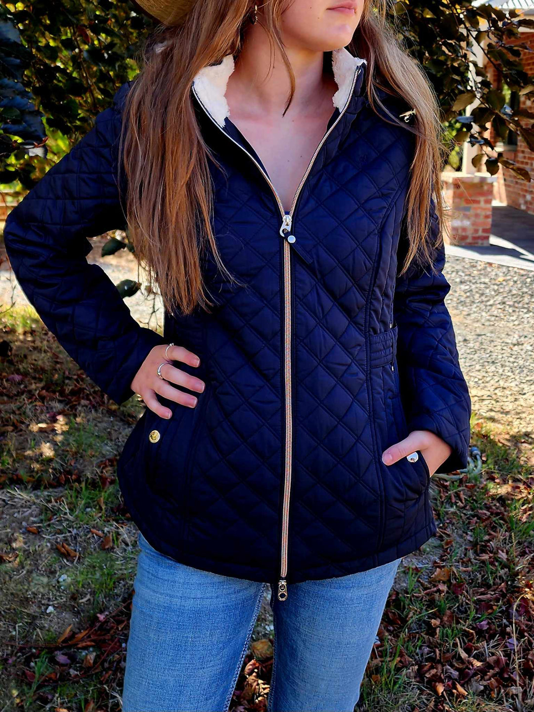 Thomas Cook Peta Quilted Jacket Dark Navy