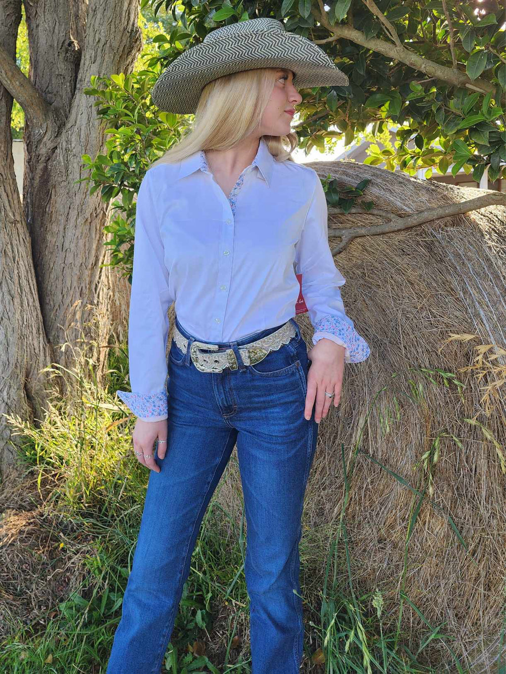 Thomas Cook Ladies Kelsey White Arena Dress Shirt