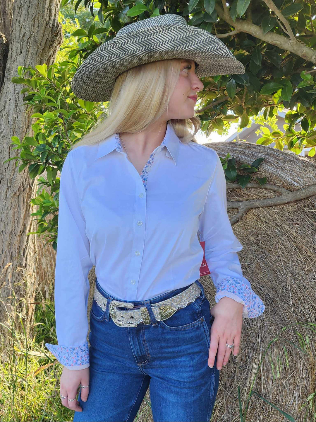 Thomas Cook Ladies Kelsey White Arena Dress Shirt