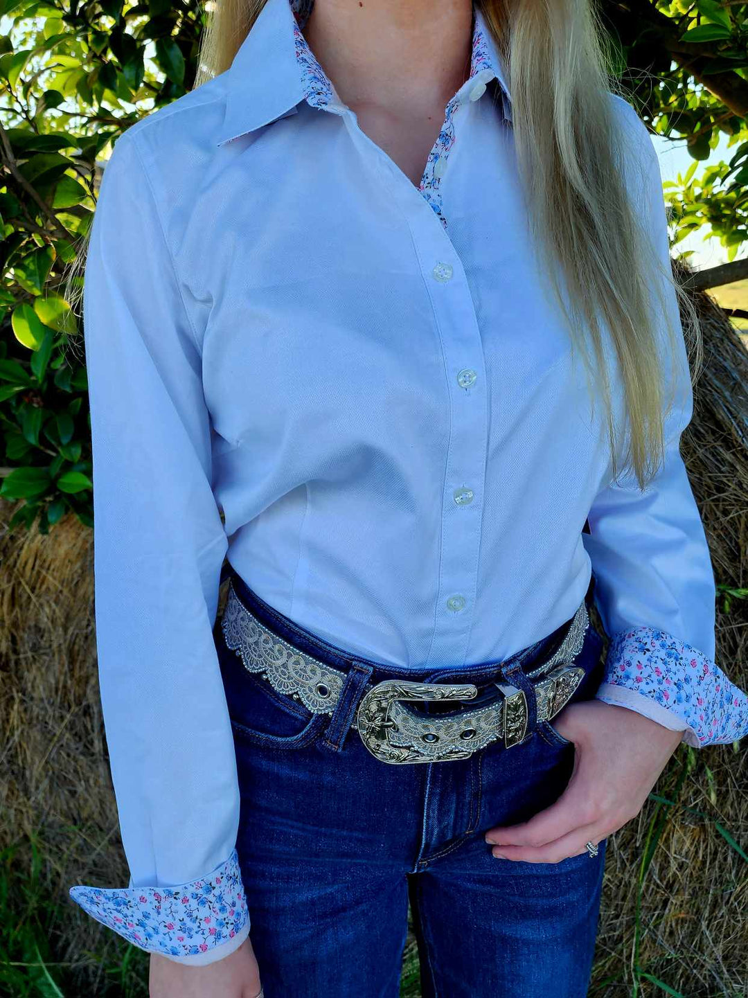 Thomas Cook Ladies Kelsey White Arena Dress Shirt