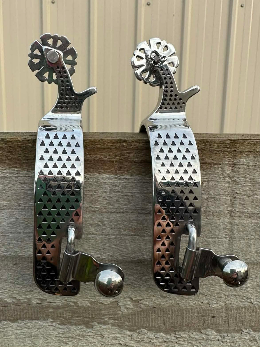 Spurs -  Stainless Short Shank Spur Set