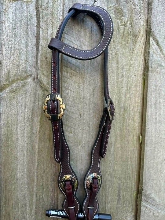Western Bridle One Ear Show Headstall