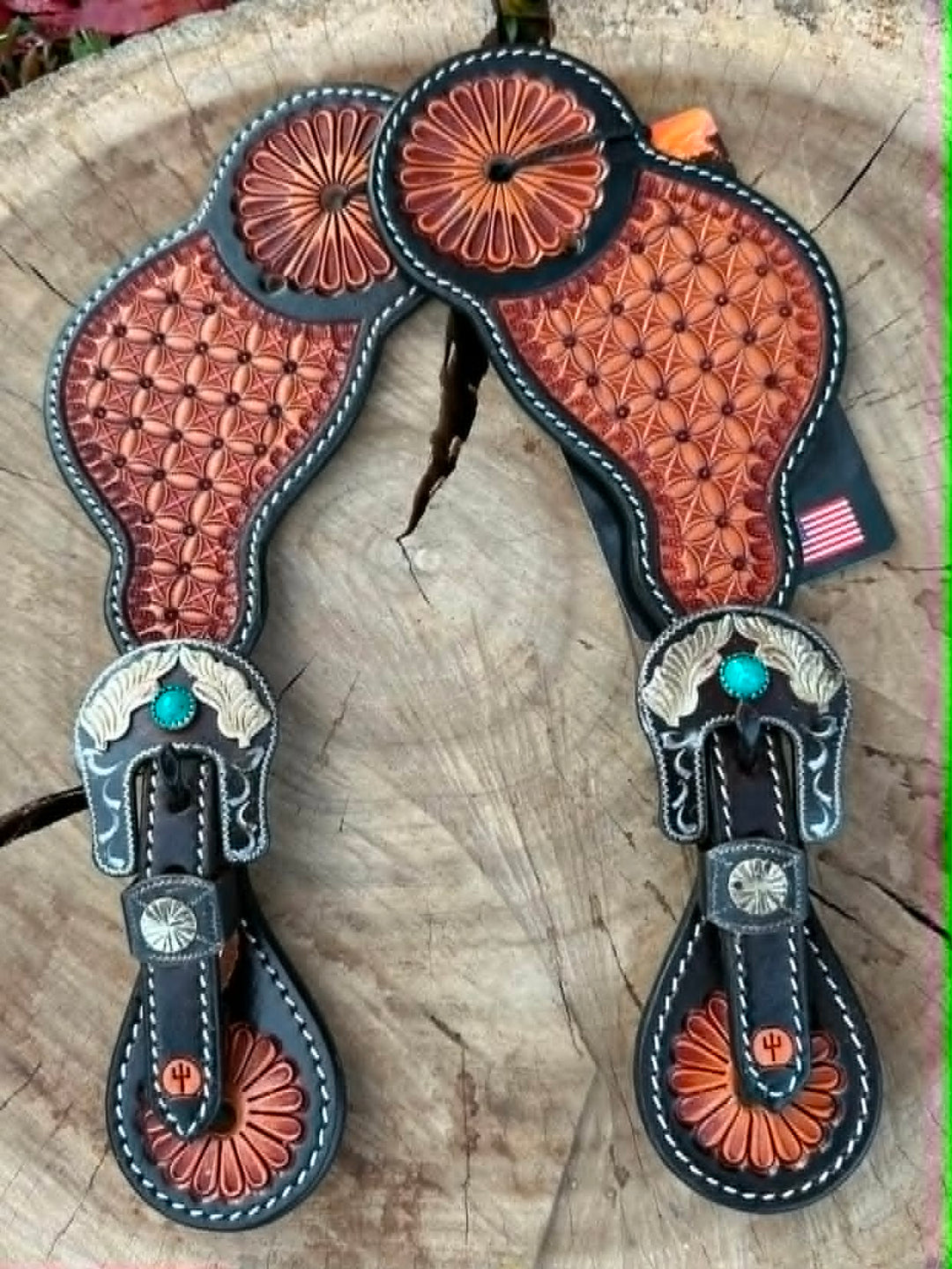 Strap - Quality  Basketweave Style Spur Strap
