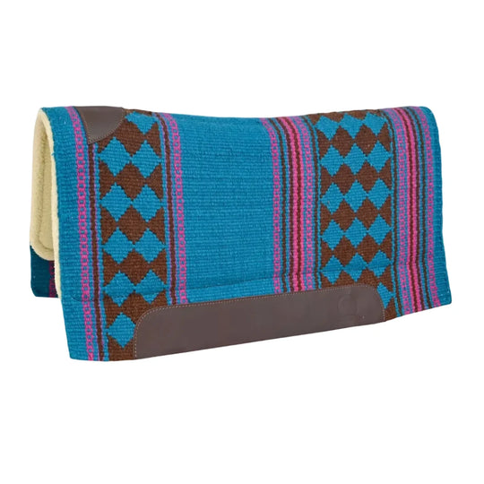 Western Saddle Pad Woven Wool Felt Contour 34 x 36