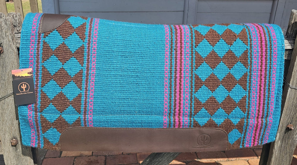 Western Saddle Pad Woven Wool Felt Contour 34 x 36