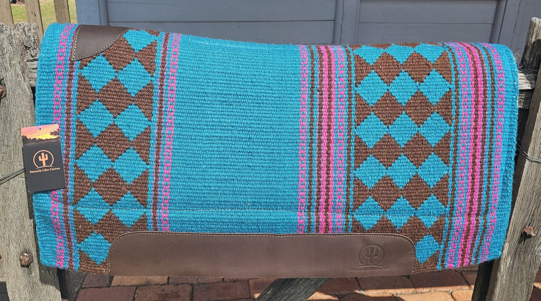 Western Saddle Pad Woven Wool Felt Contour 34 x 36