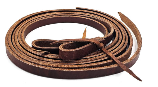 Reins - USA Leather Quality Harness Leather Split Reins 7' Ft