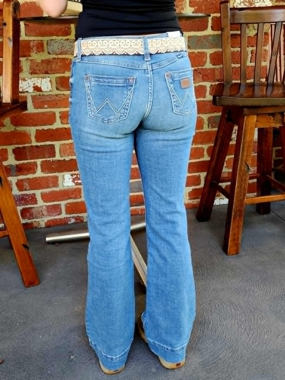 Wrangler Sadie Low Rise Trouser Jeans Stretch