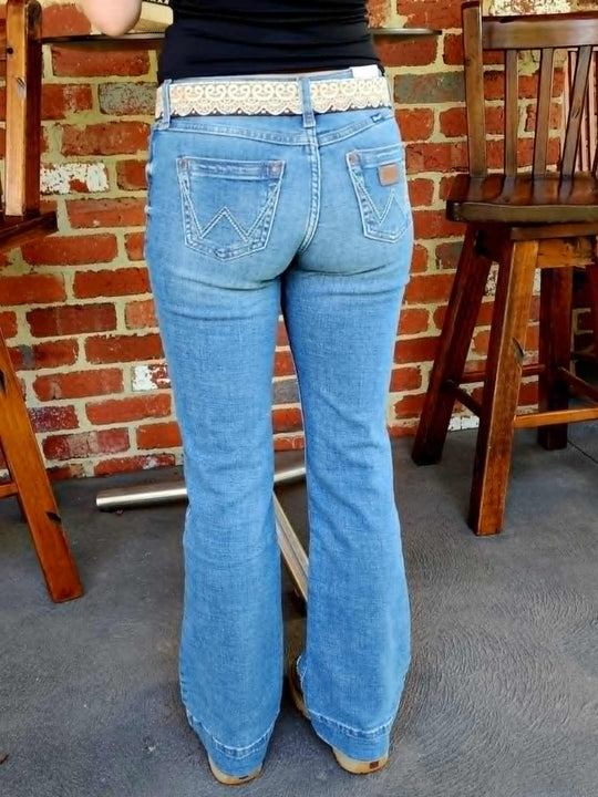 Wrangler Sadie Low Rise Trouser Jeans Stretch