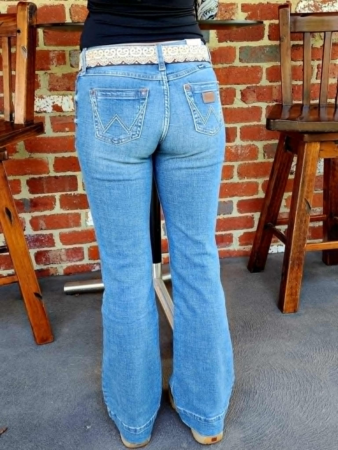 Wrangler Sadie Low Rise Trouser Jeans Stretch