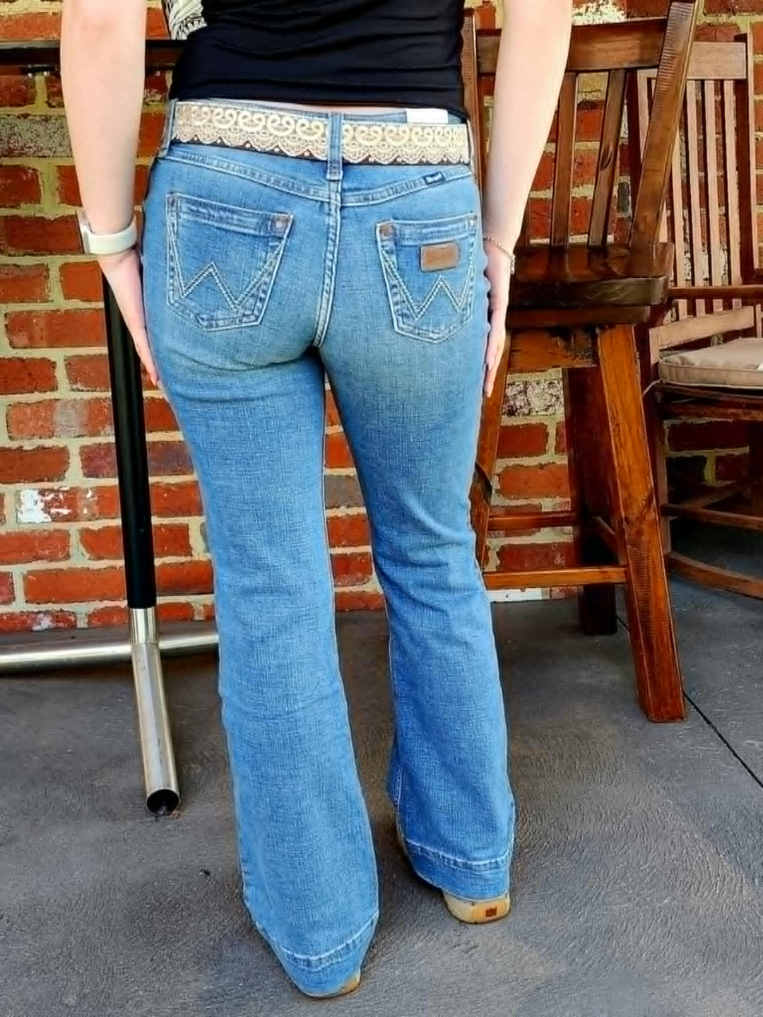 Wrangler Sadie Low Rise Trouser Jeans Stretch