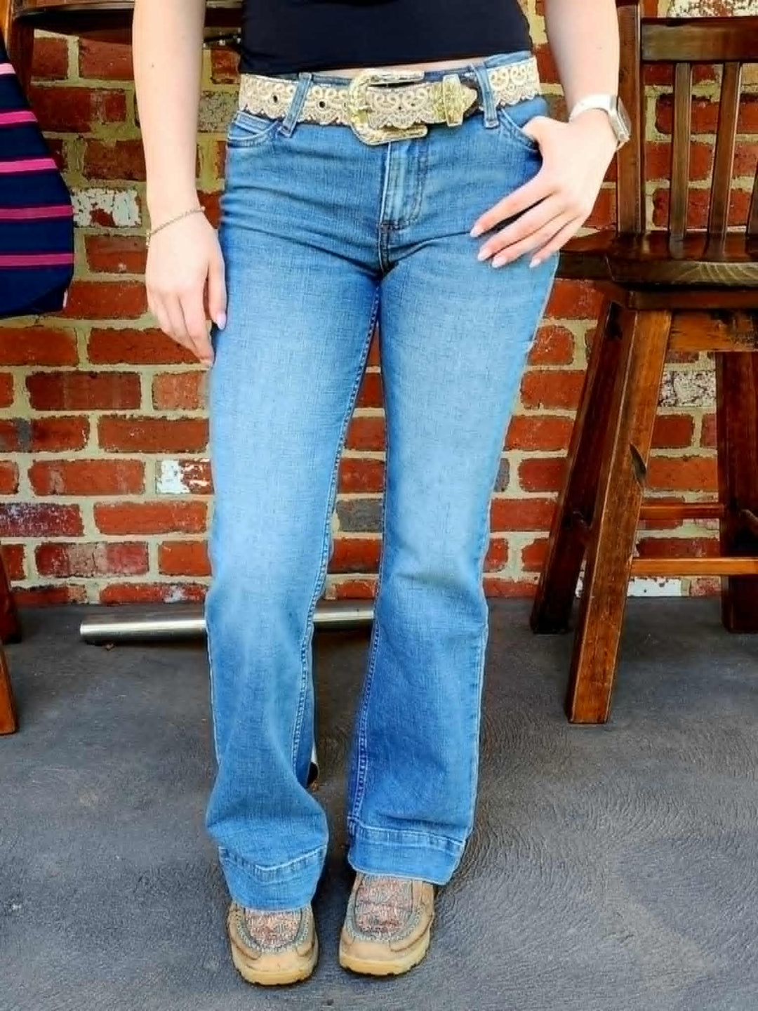 Wrangler Sadie Low Rise Trouser Jeans Stretch