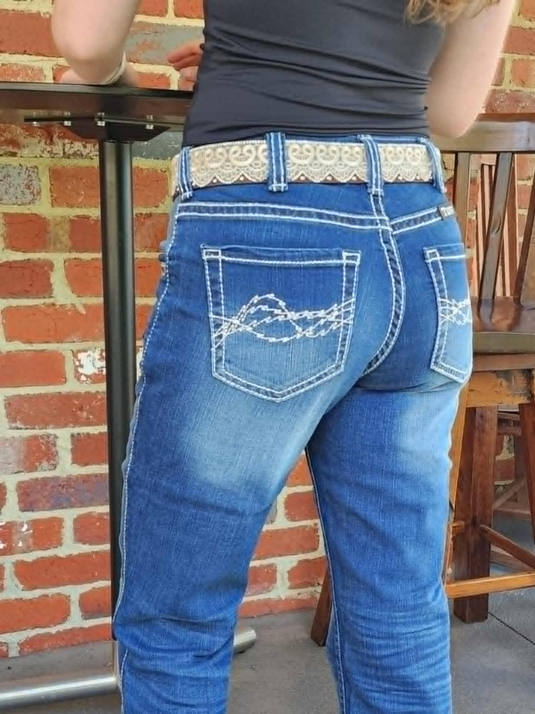 Cowgirl Tuff Natural Waist Edgy Jeans