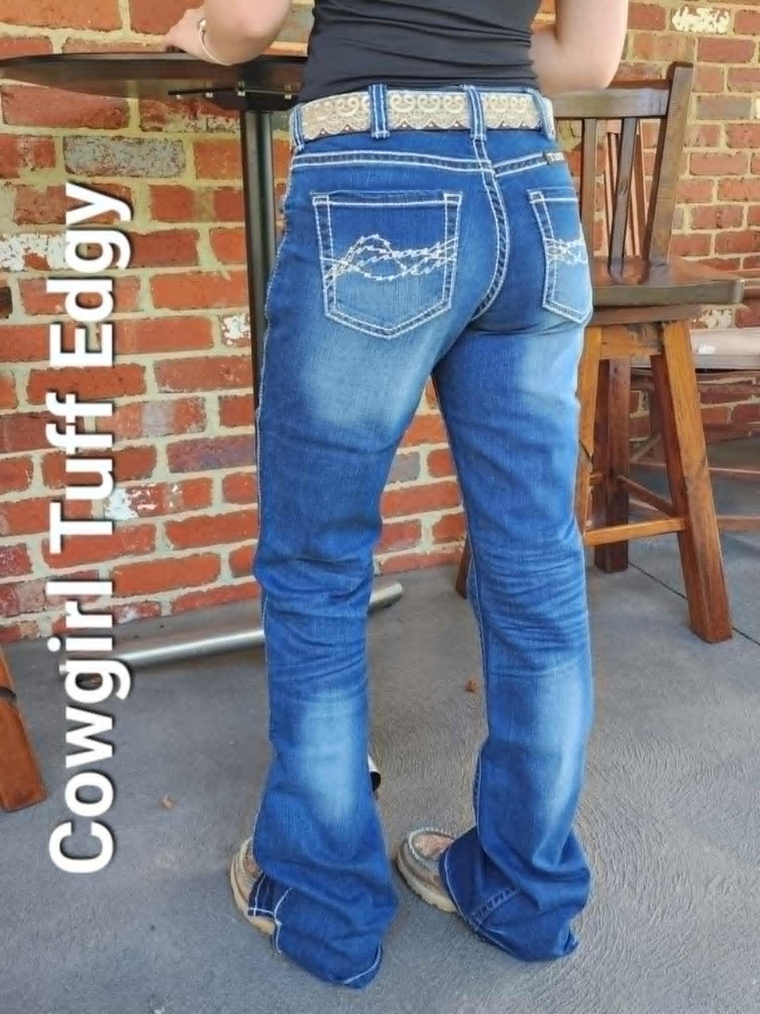 Cowgirl Tuff Natural Waist Edgy Jeans