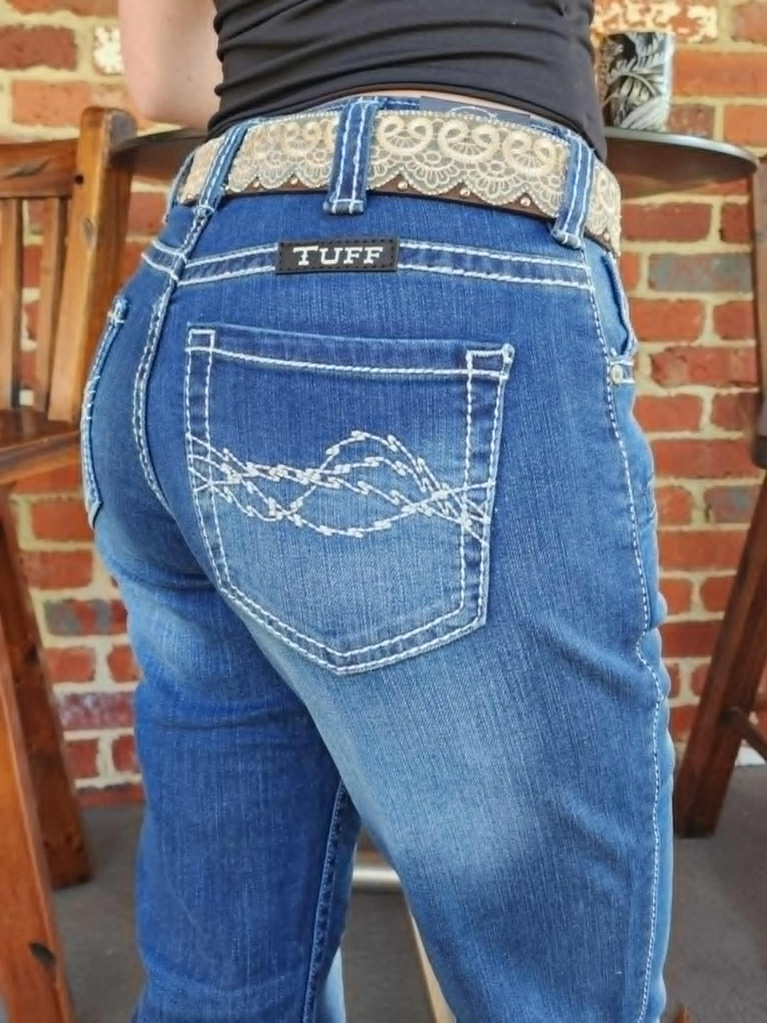 Cowgirl Tuff Natural Waist Edgy Jeans
