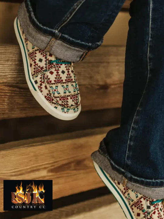 Twisted X Canvas Western Aztec Print Lopers