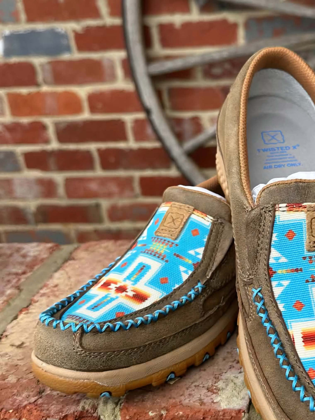 Twisted x Cell Stretch Casual Leather Driving Mocs Western