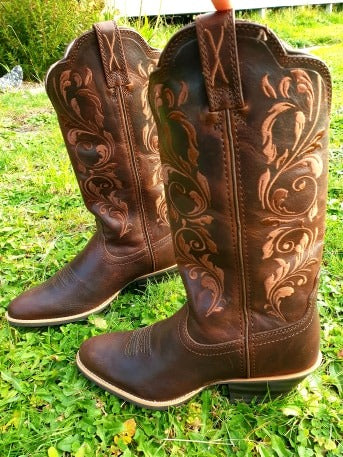Twisted X Western Chocolate Brown Cowboy Boots C Width