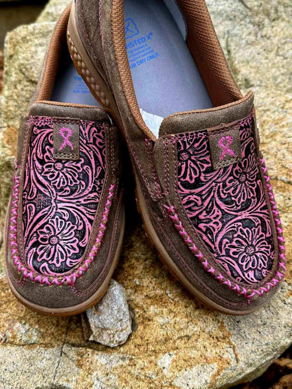 Twisted x Cell Stretch Casual Leather Driving Mocs Western