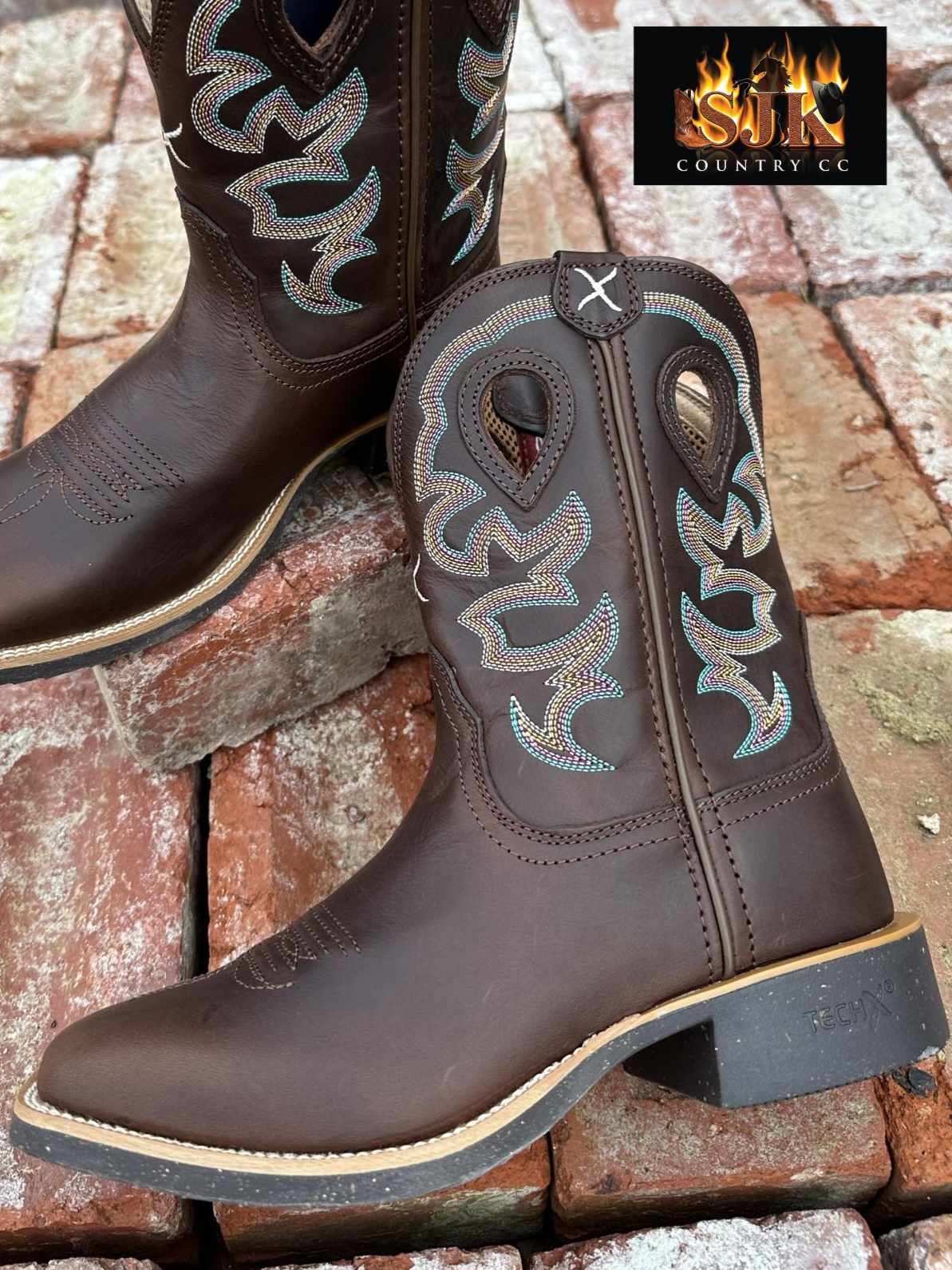 Twisted X Truffle Tech Boot Western Cowboy Boots C Width Shortie