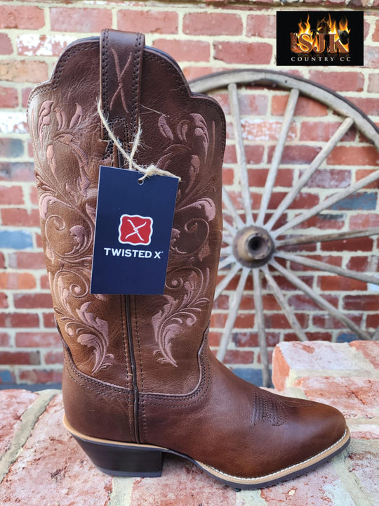 Twisted X Western Chocolate Brown Cowboy Boots C Width