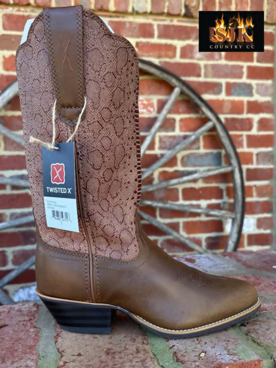 Twisted X Western Chocolate Brown Cowboy Boots C Width
