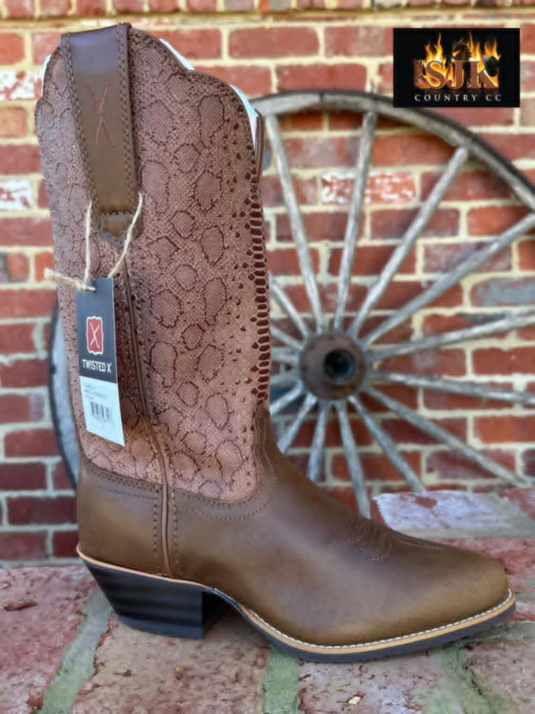 Twisted X Western Chocolate Brown Cowboy Boots C Width